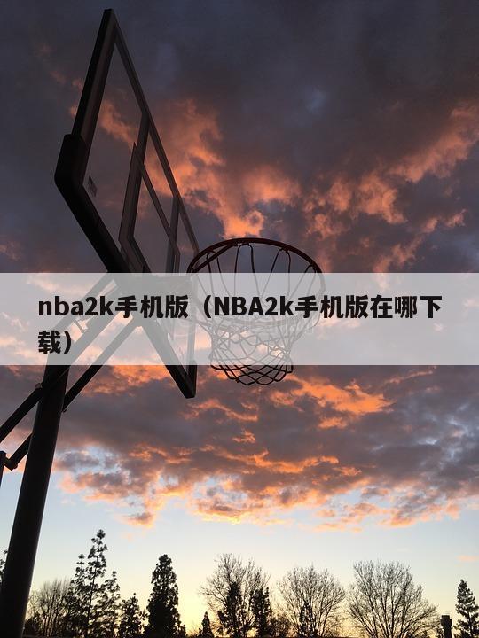 nba2k手机版（NBA2k手机...